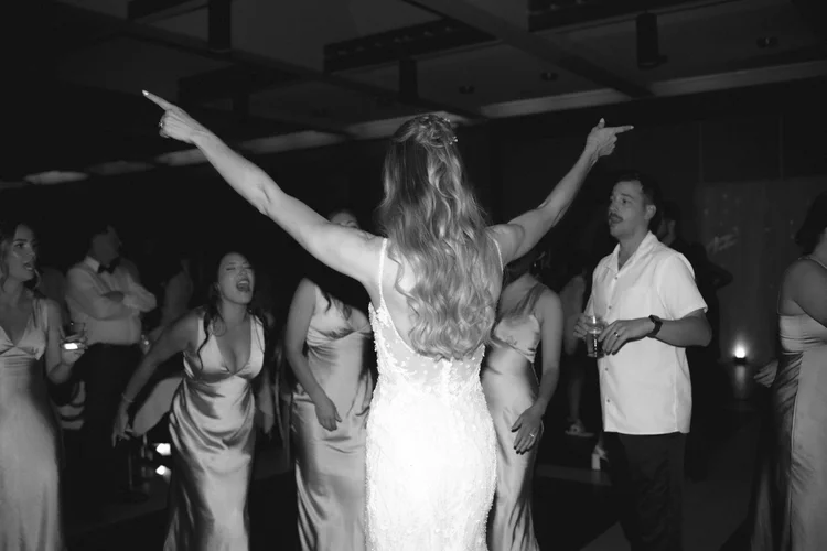 Bride dancing at the reception